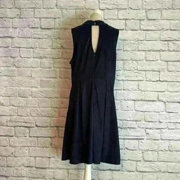Altar'd State Faux Suede Navy dress Size L - Picture 9 of 9